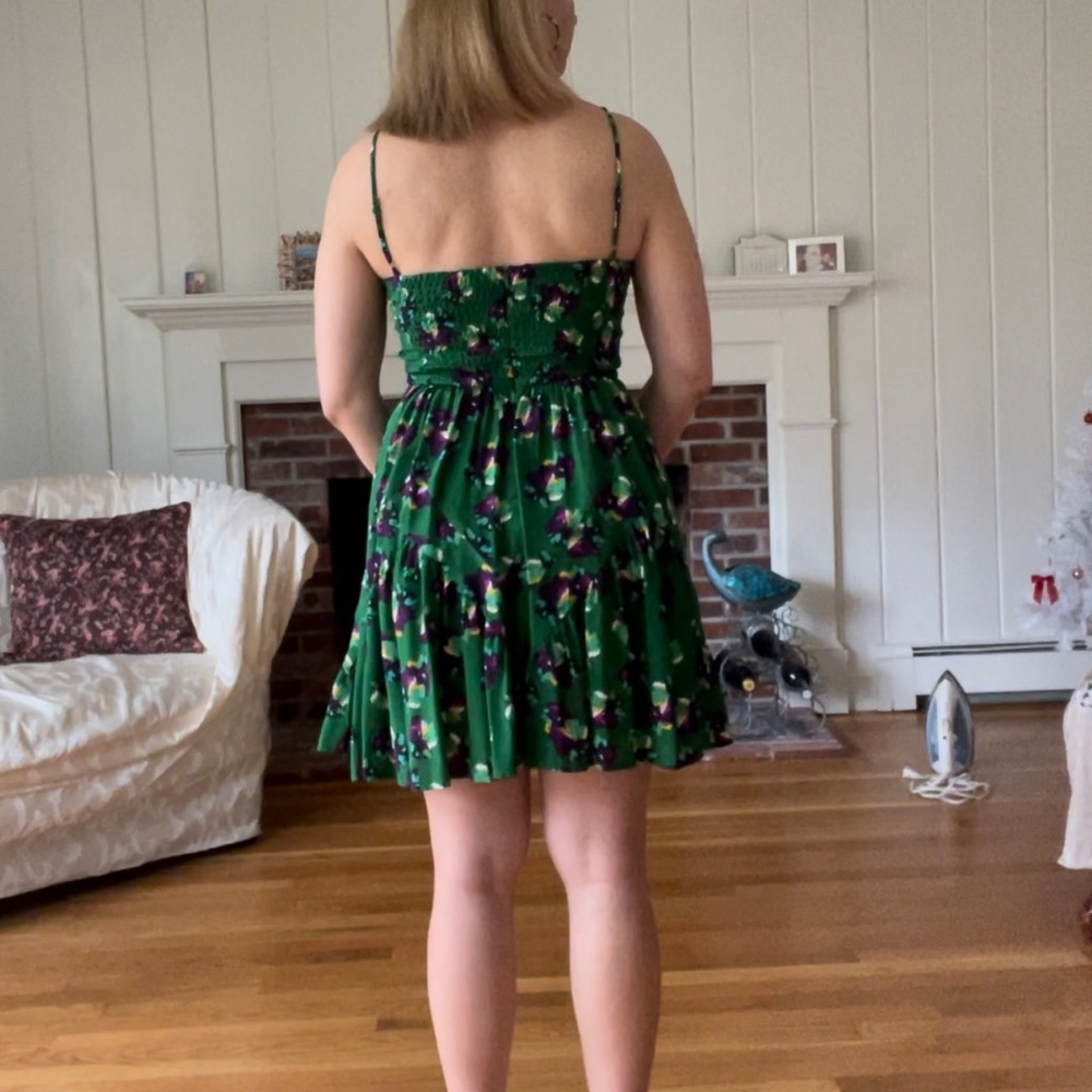 Greylin Bustier Silk Floral Slip Dress - Picture 3 of 12